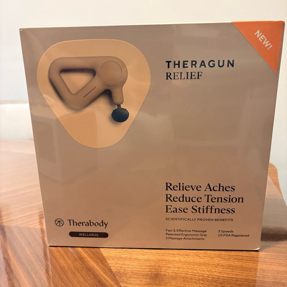 New in Box Therabody Cream massage gun
